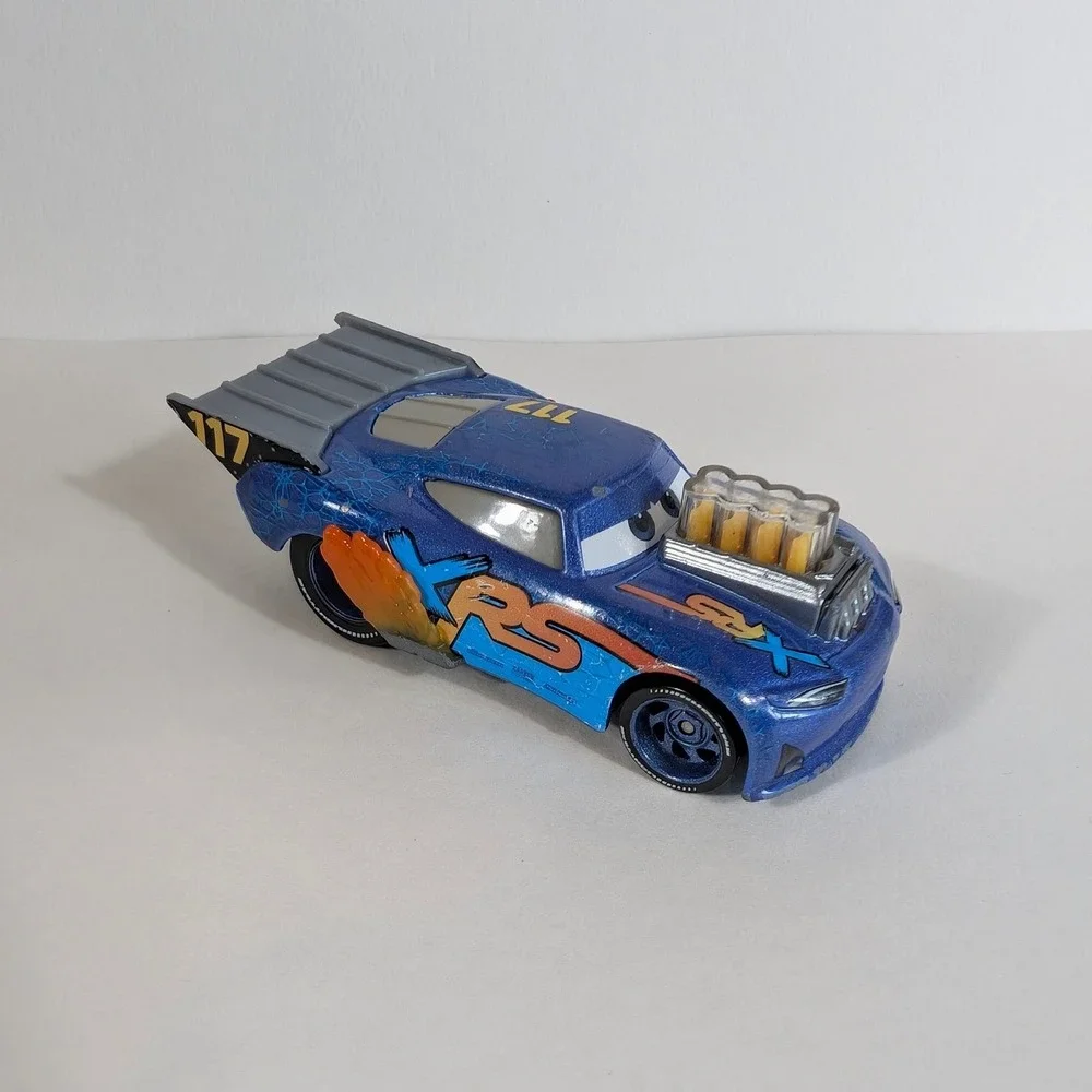 Disney Pixar Cars XRS Drag Racing Lil' Torquey With Moving Pistons Matte 117